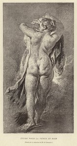 Studie för Venus i badet av Francois (after) Boucher