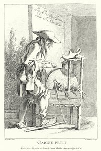 Knivslip (gravyr) av Francois (after) Boucher