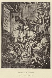 Mödravård av Francois (after) Boucher