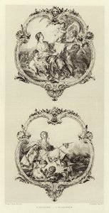 Historia, vältalighet (gravyr) av Francois (after) Boucher