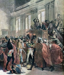 Bonaparte ställs till svars av Francois (after) Bouchot