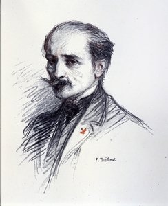 Porträtt av Edmond Rostand. (1868-1918) Teckning av Thévenot François (1856-1943). av Francois (after) Thevenot