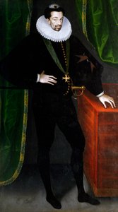 Porträtt av Henrik III av Frankrike, kung av Polen av Francois (circle of) Quesnel