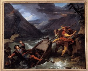 Guessle Guessle Guillaume (Wilhelm) Tell, hjältar från schweizisk självständighet, är allegoriskt rebeller mot guvernör Hermann Gesslers suveränitet. Målning av Francois Andre Vincent (1746-1816) Gueret från 1700-talet. Museum of Fine Arts av François André Vincent
