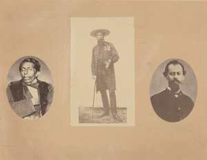 [General Tomas Mejia, kejsar Maximilian, general Miramon], 1867.