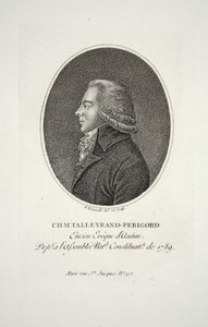 M.Talleyrand-Perigord, gammal biskop av Autun, pub. 1791 av Francois Bonneville