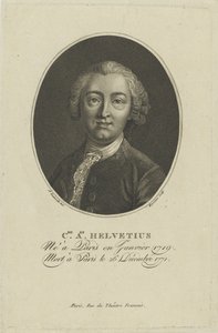 Porträtt av Claude Adrien Helvetius 1715-1771, ca. 1800. av Francois Bonneville