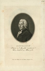 Porträtt av Joseph-Ignace Guillotin 1738-1814, 1796.