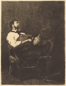 Gitarrspelare av François Bonvin