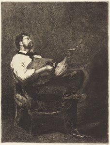 Gitarrspelare av François Bonvin