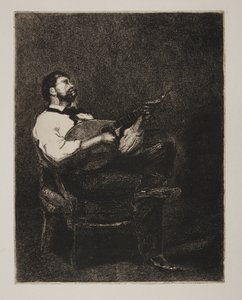 Gitarrspelare av François Bonvin
