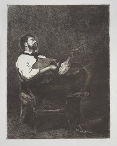 Gitarrspelare av François Bonvin