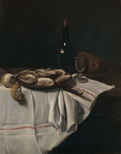 Stilleben med ostron av François Bonvin
