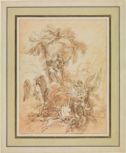 Allegori över en fransk prins födelse av François Boucher