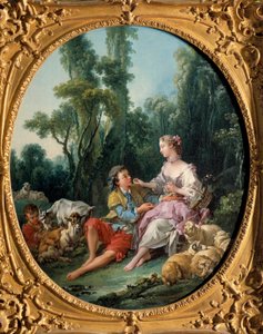Tänker de på druvor? 1746 (olja på duk) av François Boucher