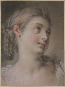 Kvinnans huvud är vänt åt höger av François Boucher