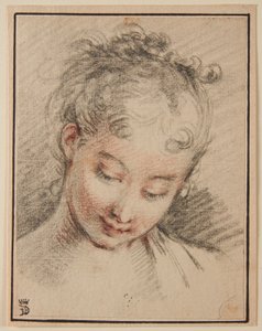 En flickas huvud av François Boucher