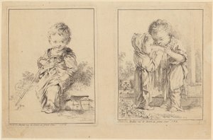 Den lille Savojaren och de små mjölkdrickarna [två skivor] av François Boucher