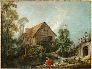 Le moulin - kvarnen ... av François Boucher