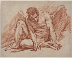 Manlig akademi med vingar av François Boucher