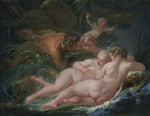 Pan och Syrinx av François Boucher