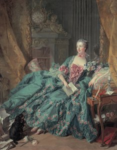 Porträtt av Madame de Pompadour av François Boucher
