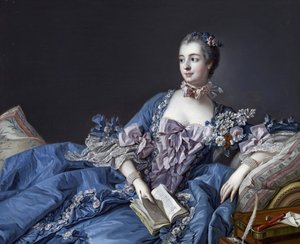 Porträtt av Marquise de Pompadour (1721-1764) (Porträtt av Jeanne Antoinette Poisson, Marquise de Pompadour (känd som Madame de Pompadour)