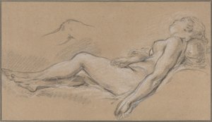 Den liggande nymfen av François Boucher