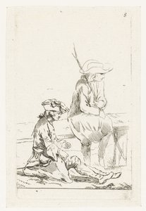 En soldat och en bonde av François Boucher