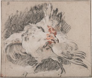 Studie av en tupp av François Boucher