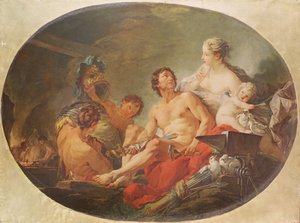 Guden Vulcans gjuteri av François Boucher