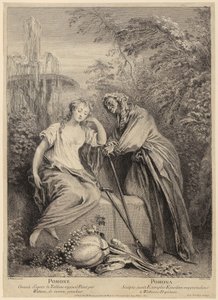 Vertumnus och Pomona av François Boucher