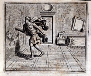 Horoskop. Fabler av Jean de La Fontaine (1621-95). Illustration av François Chauveau (1613-1676). Upplaga av 1728. av Francois Chauveau