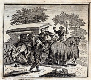 Botemedlet och döden. Fabler av Jean de La Fontaine (1621-95). Illustration av François Chauveau (1613-1676). Upplaga av 1728. av Francois Chauveau