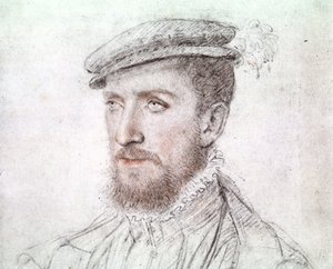 Gaspard de Coligny (1519-1572) (teckning) av François Clouet