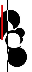 Treble Clef, 2016, (screentryck) av Francois Domain