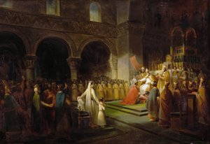 Smörjelsen av Pepin den Korte i Saint-Denis, 28 juli 754