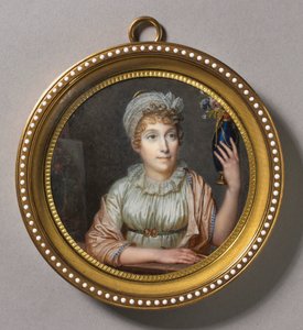Porträtt av Anne Vallayer-Coster, 1804.