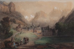 La Grande Chartreuse 1869 (Akvarell på papper)