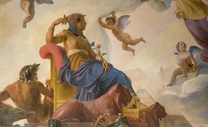 Studien och Genia ägnar det antika Egypten åt Grekland av Francois Edouard Picot
