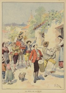 Fete De La Maye av Francois Edouard after Zier