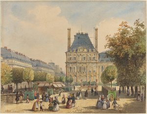 Rue de Rivoli och Pavillon Marsan