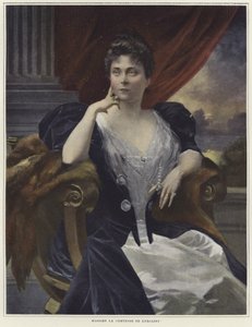 Porträtt av Madame la Cometesse de Kersaint