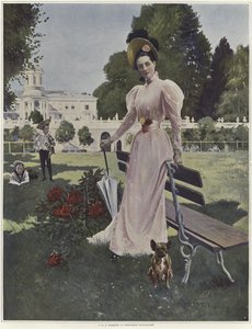 Porträtt av Madame la Princess Youssopoff av Francois Flameng