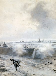 "Siege of Arras, under Louis XIII", Trettioåriga kriget, 1640 sent 1800- och början av 1900-talet av Francois Flameng