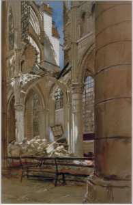 Soissons, 18 maj 1915 av Francois Flameng