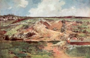 The Funnel of Carency, Artois, Frankrike, juni 1915, 1926. av Francois Flameng