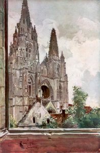 Ruinerna av Saint Jean des Vignes Abbey, Soissons, Frankrike, 17 maj 1915, 1926. av Francois Flameng