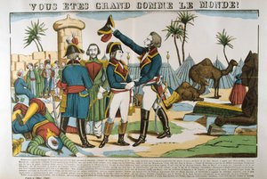 Napoleon och general Kleber på expeditionen till Egypten, 1798, c1835