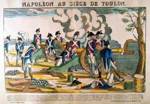 Napoleon vid belägringen av Toulon, 1793, c1835
